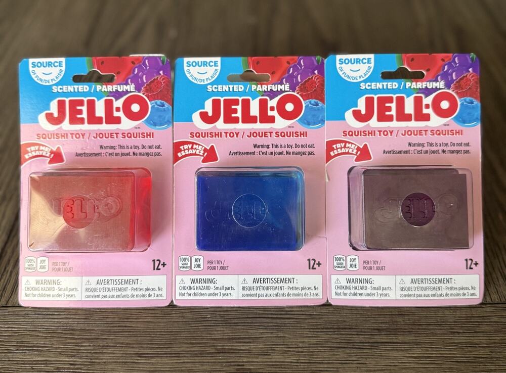Incredible Play JELL-O Scented Squishy Squeeze Viral Fidget Toy Assorted New
